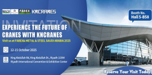 Kncranes nodigt je van harte uit om Fabex & Metal & Steel Saoedi Arabië 2025 ...